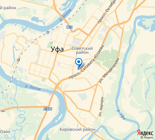 Схема проезда в пункт приема катализаторов г. Уфа